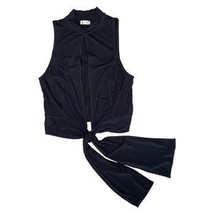 Free People Intimately Mock Neck Tie Hem Top